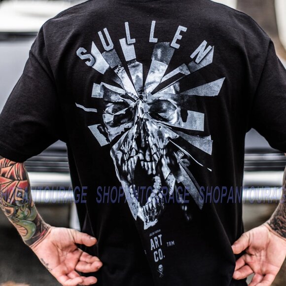 Sullen Shattered SCM3639 Standard Short Sleeve Graphic Tattoo T-shirt For Men - Picture 3 of 9